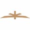 Ekena Millwork Alberta Smooth Timber Gable Bracket, Western Red Cedar, 96"W x 24"H x 3 1/2"D x 5 1/2"F, 6/12 Pitch GBW096X24X0406ALB00SWR - alternate 1
